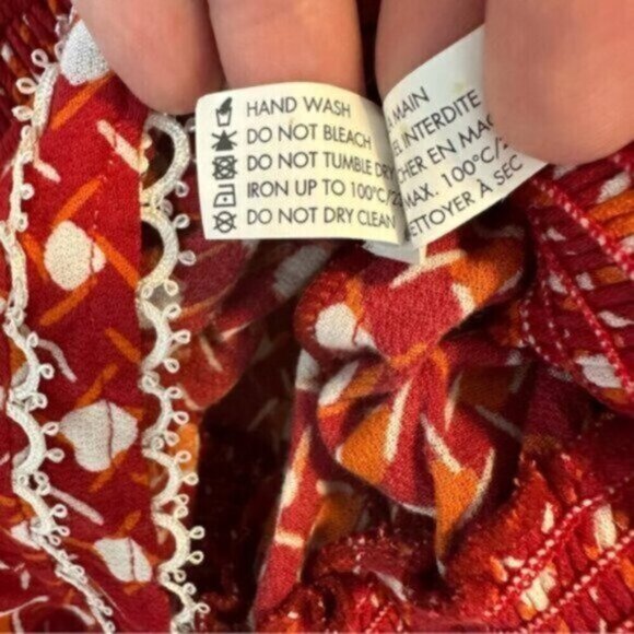 NWT Poupette St Barth | Women's Red Moon Georgette Print Jumpsuit Size Medium - Picture 10 of 12